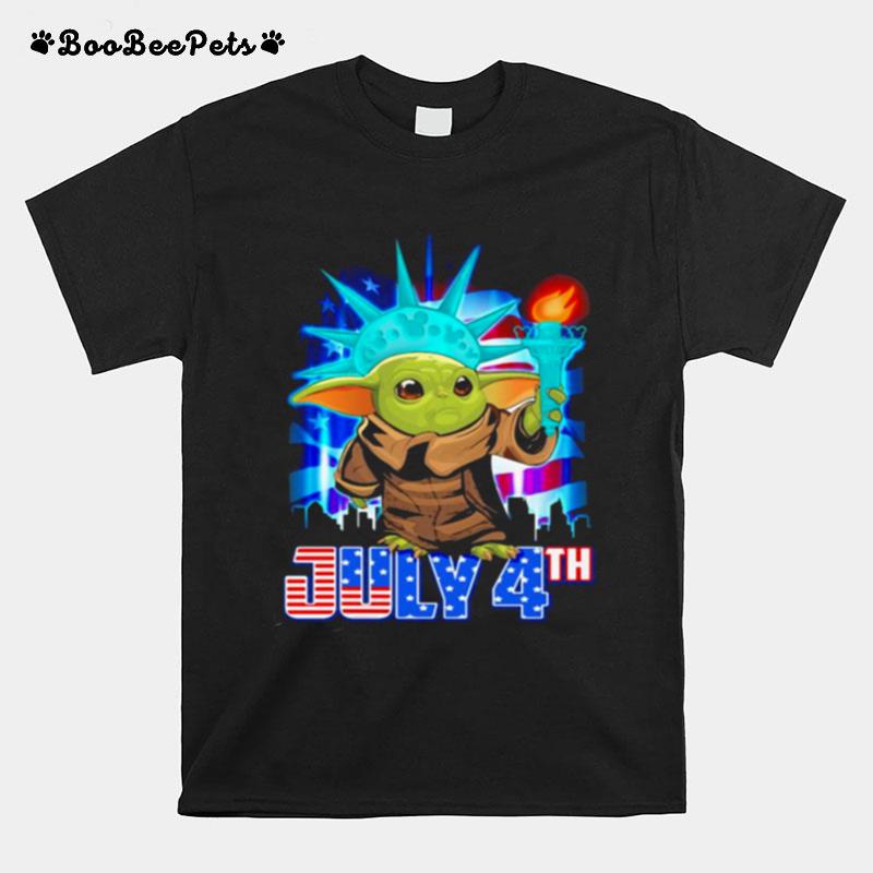 July 4Th Independence Baby Yoda T-Shirt