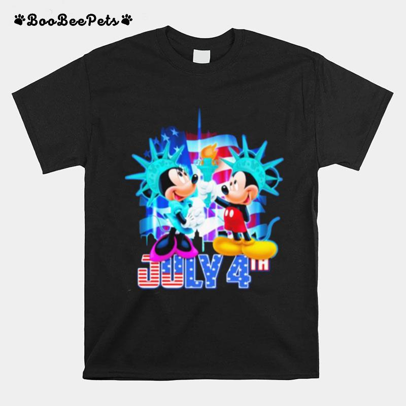 July 4Th Independence Minnie And Mickey Mouse Disney T-Shirt