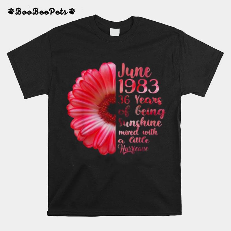 June Girls 1983 36 Years Old Sunshine T-Shirt