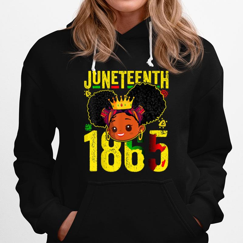 Juneteenth 1865 Brown Skin Princess African Girls Kids T B0B3Dlpyrb Hoodie