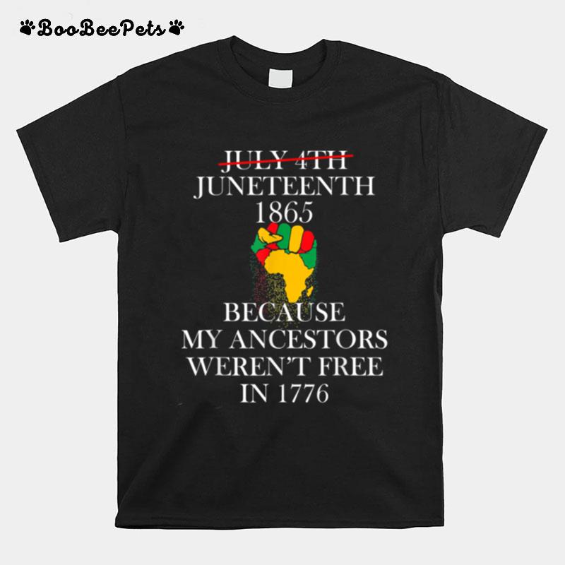 Juneteenth Ancestors Black African American Flag Pride T B09Ztsxqz3 T-Shirt