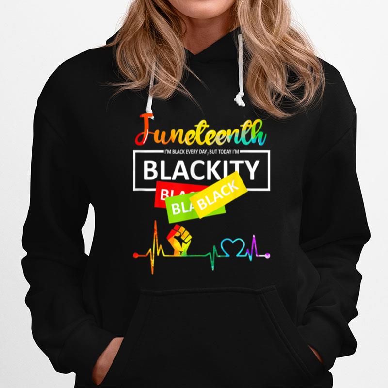 Juneteenth Blackity Heartbeat Black History T B09Ztrtyy9 Hoodie