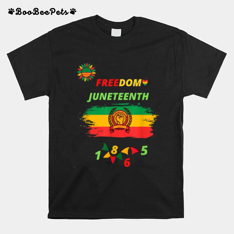 Juneteenth In Flag For Day Black History Afro 1865 Pride T B0B3Dnbcnc T-Shirt