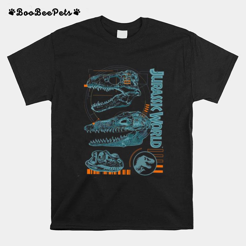 Jurassic World 2 Dinosaur Fossil Schematics T-Shirt