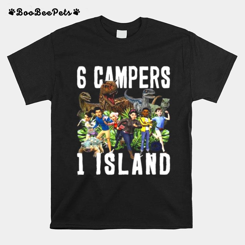 Jurassic World Camp Cretaceous 6 Campers 1 Island T-Shirt