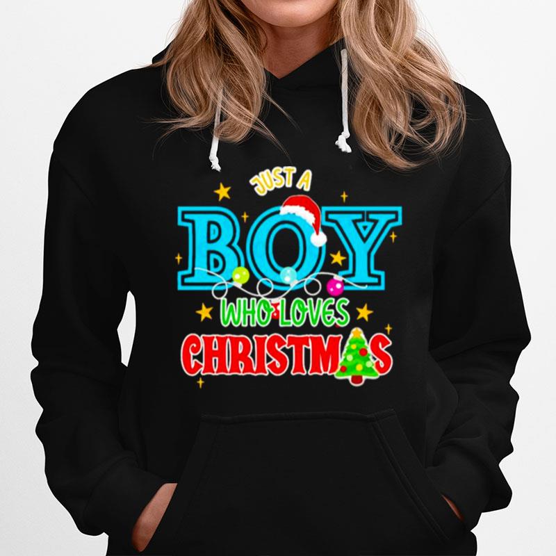 Just A Boy Who Loves Christmas Hoodie