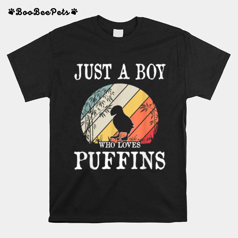 Just A Boy Who Loves Puffins T-Shirt