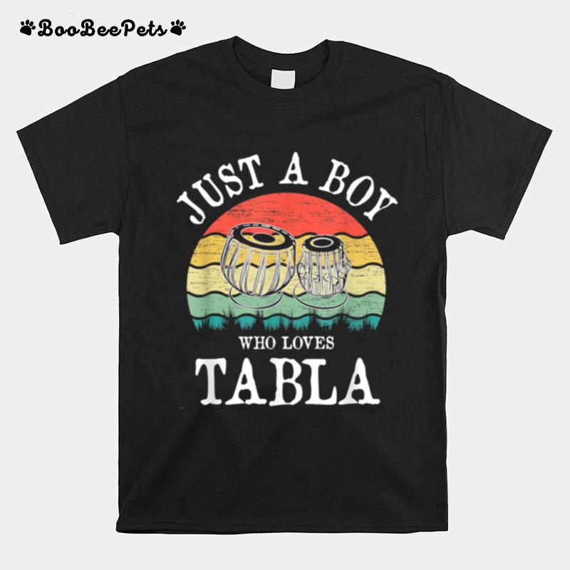 Just A Boy Who Loves Tabla T-Shirt