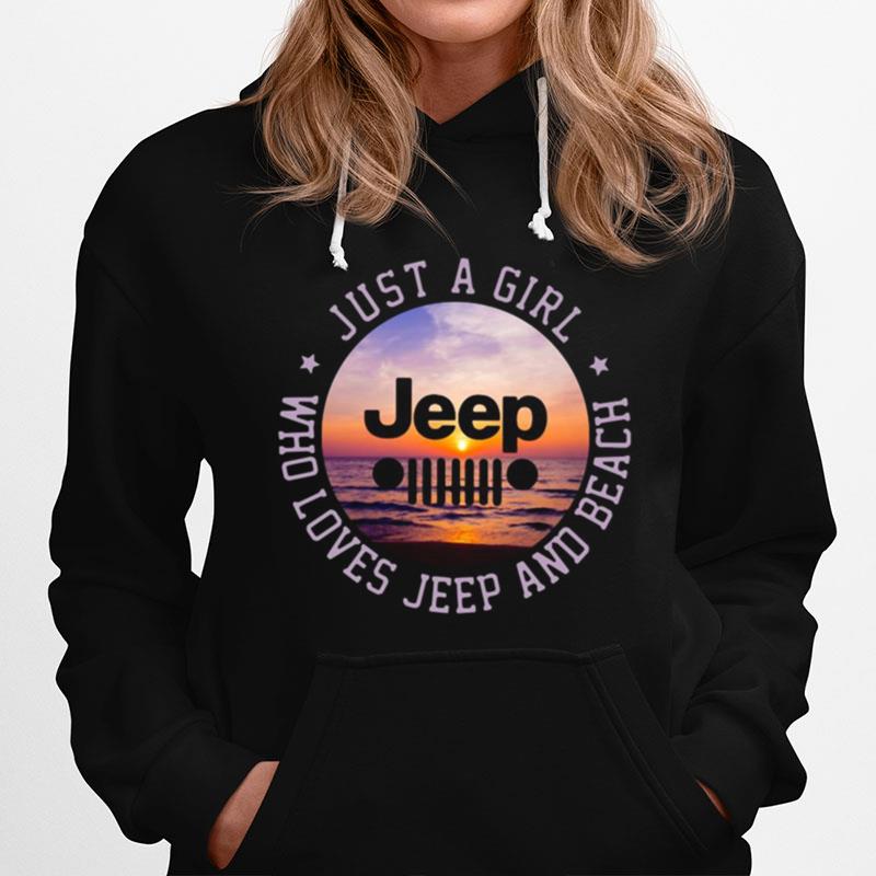 Just A Girl Jeep Who Loves Jeep And Beach Hoodie