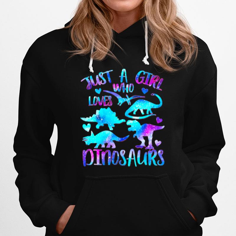 Just A Girl Loves Dinosaurs Hoodie