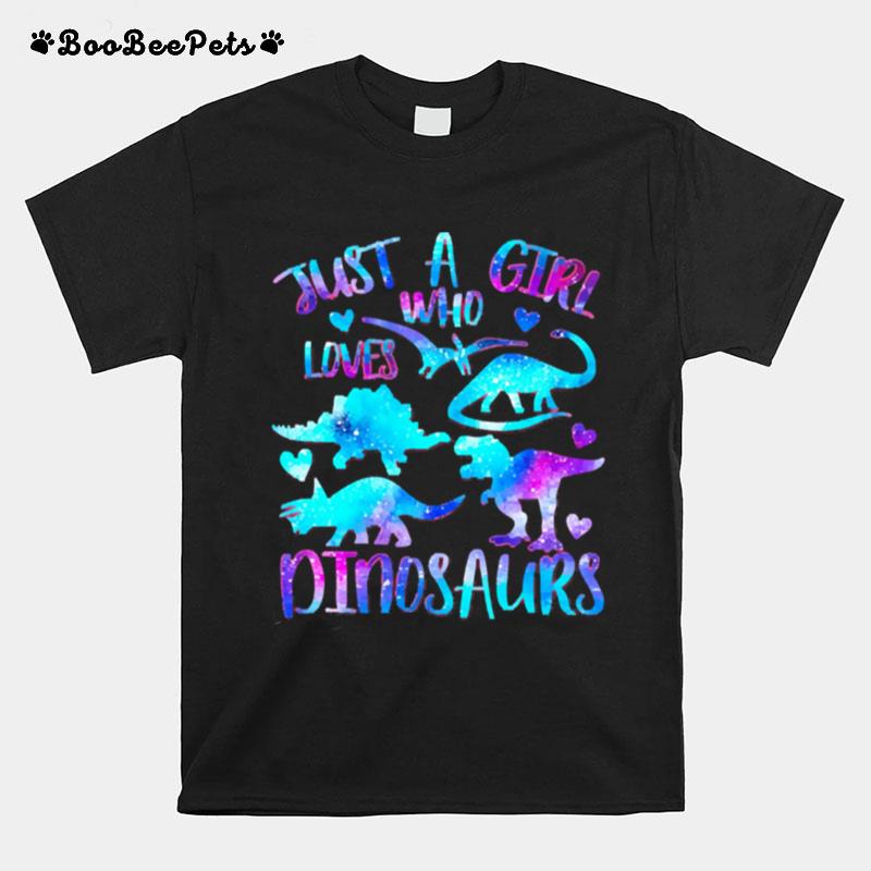 Just A Girl Loves Dinosaurs T-Shirt