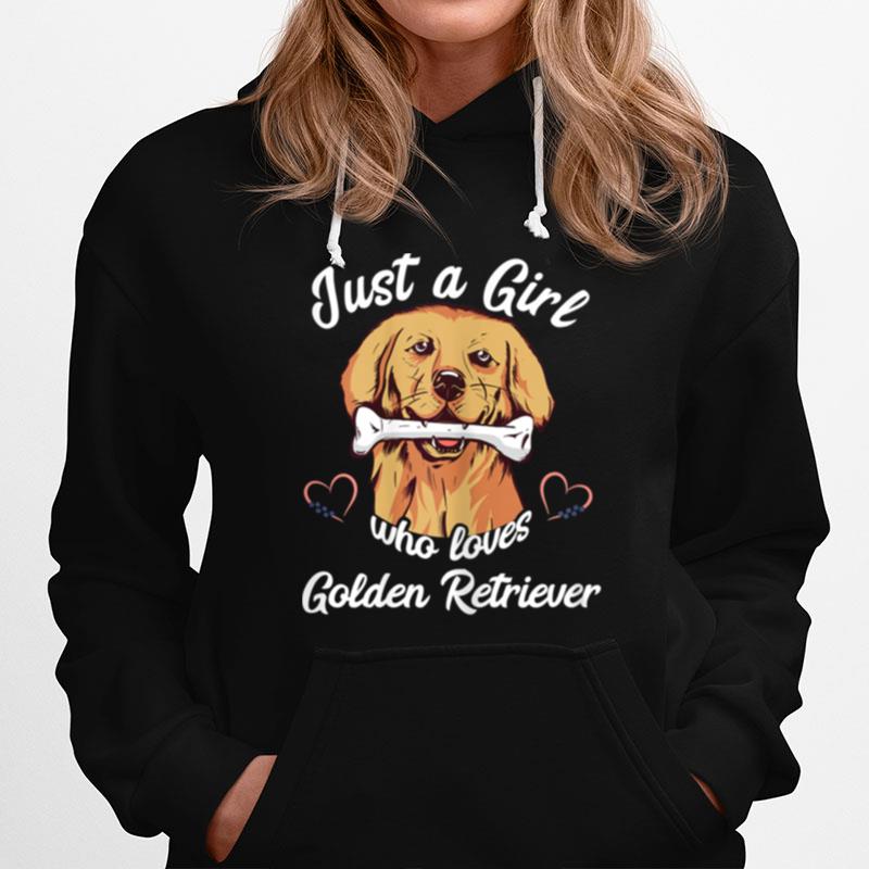 Just A Girl Who Loves Golden Retriever Dog Pet Breeder Hoodie