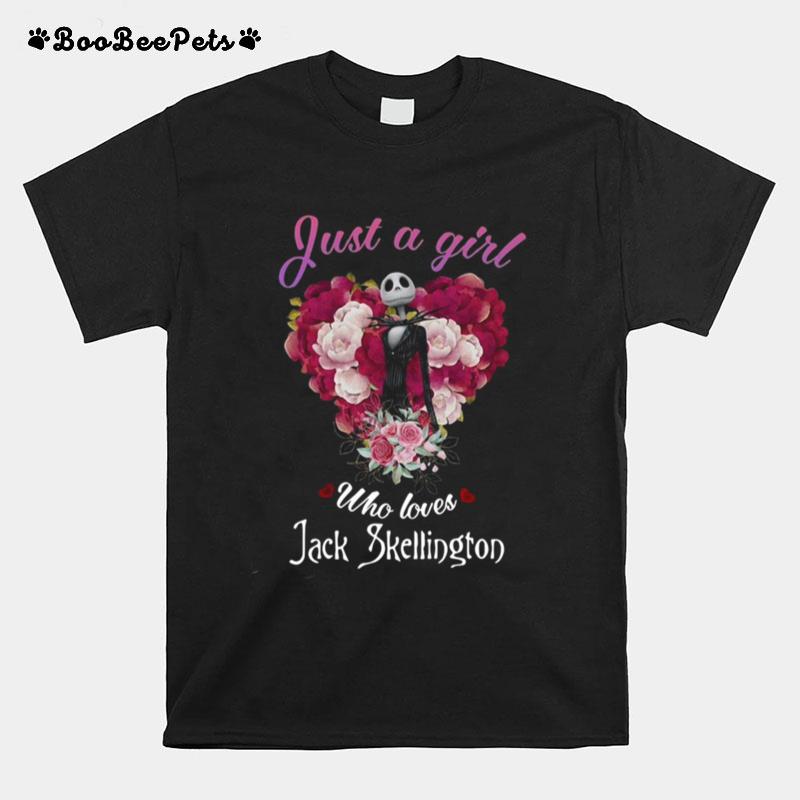 Just A Girl Who Loves Jack Skeleton T-Shirt