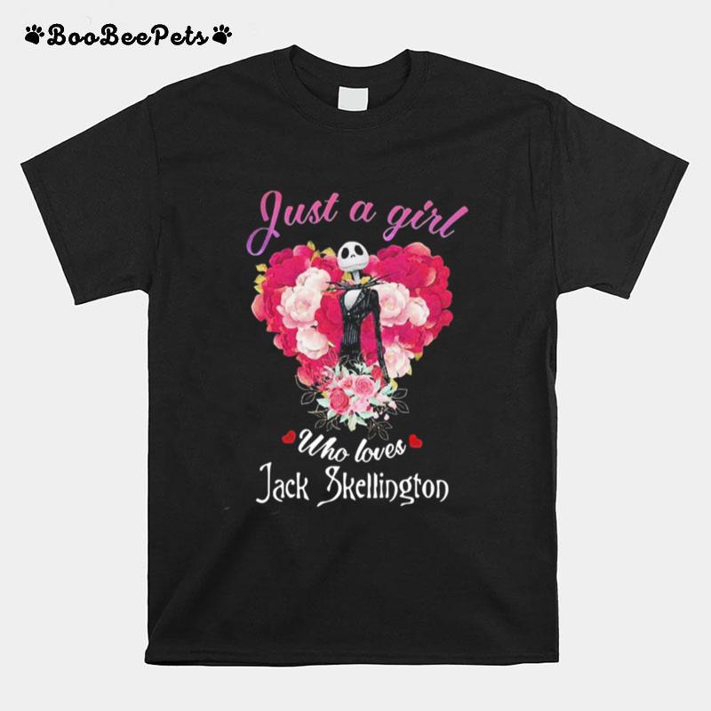 Just A Girl Who Loves Jack Skellington T-Shirt