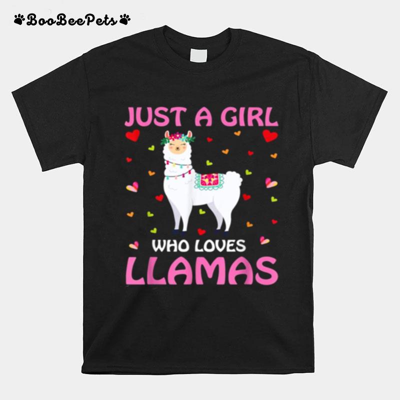 Just A Girl Who Loves Llamas Tee T-Shirt