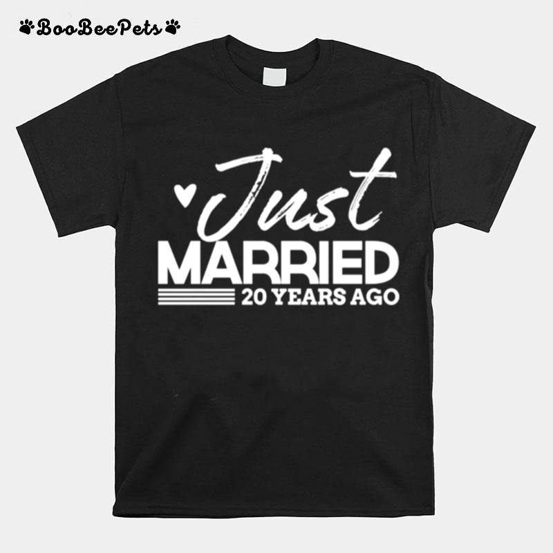 Just Married 20 Year Anniversary Outfit T-Shirt