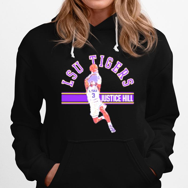 Justice Hill Lsu Tigers Dunk Basketball Copy Hoodie