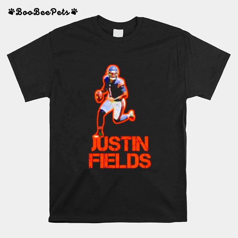 Justin Fields Chicago Bears Running T-Shirt