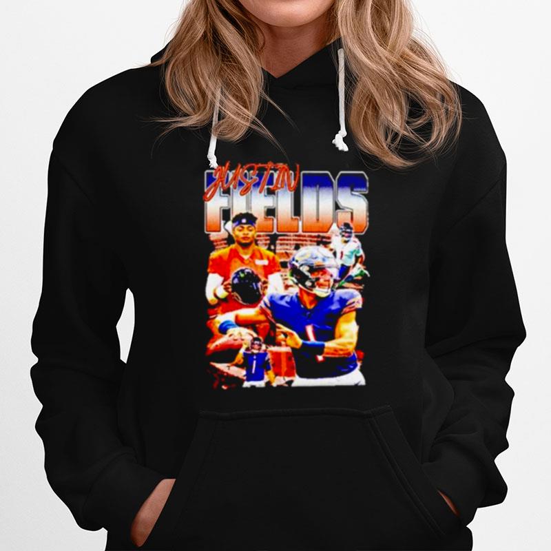 Justin Fields Picture Collage Hoodie