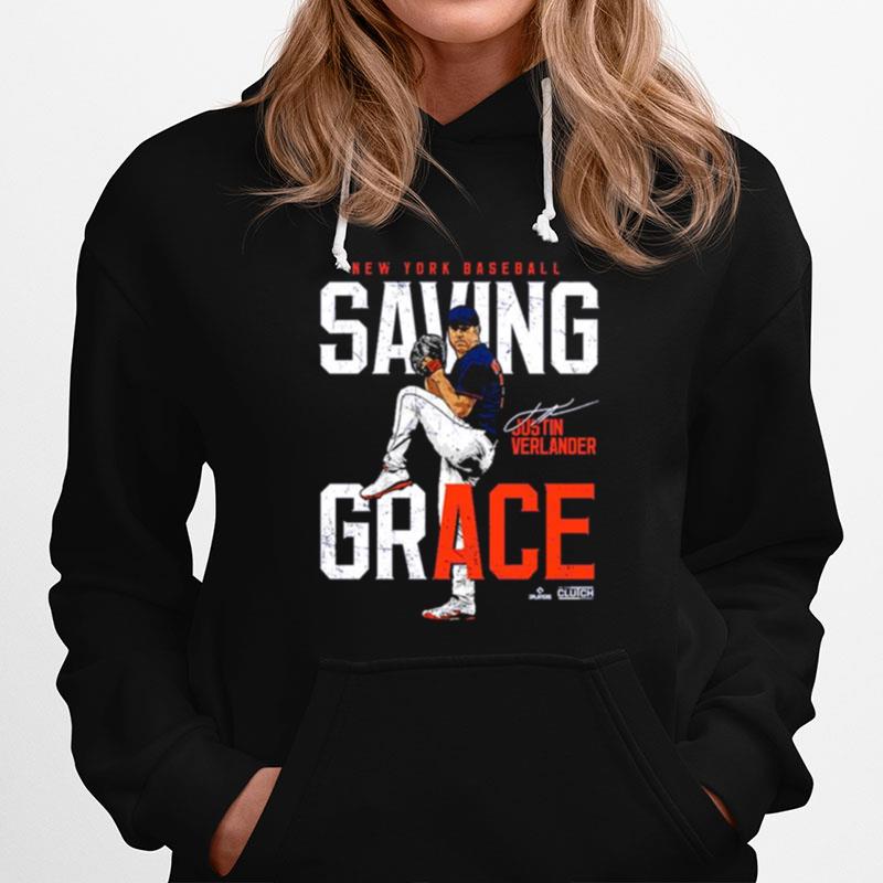 Justin Verlander Saving Grace New York Baseball Signatures Hoodie