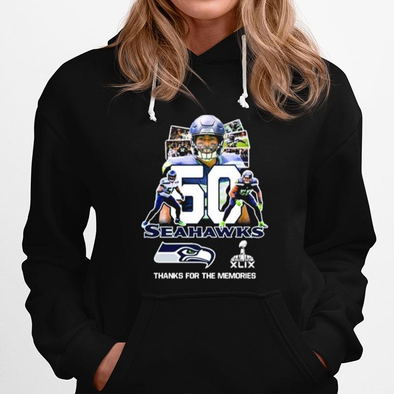 K. J. Wright Xlix Seahawks Thank For The Memories Signature Hoodie