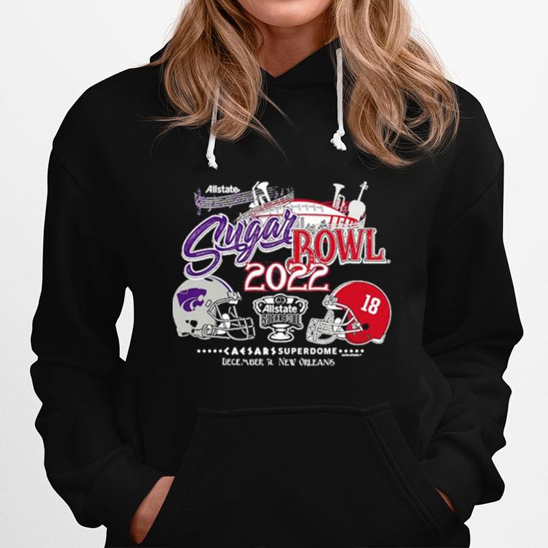 K State Wildcats Black 2022 Sugar Bowl Bound Hoodie