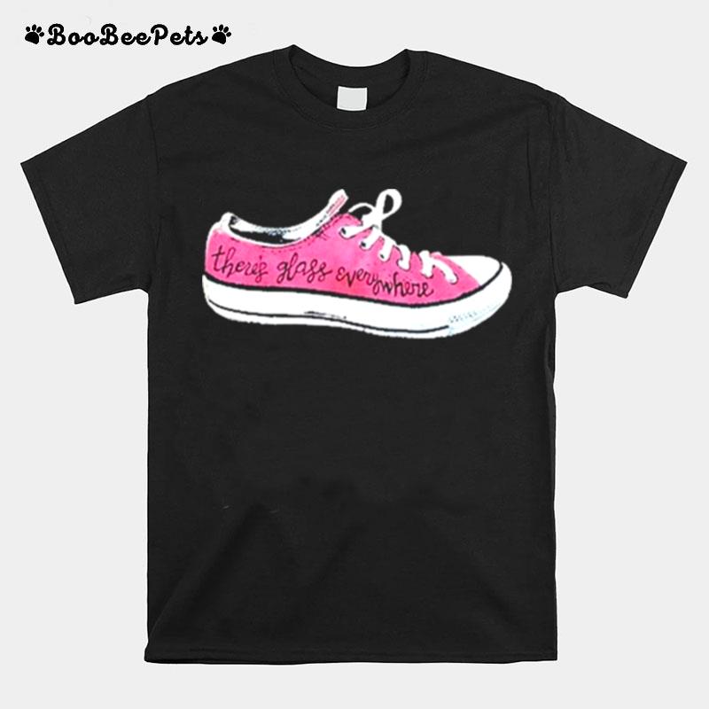 Kamala Harris Theres Glass Everywhere Sneaker T-Shirt