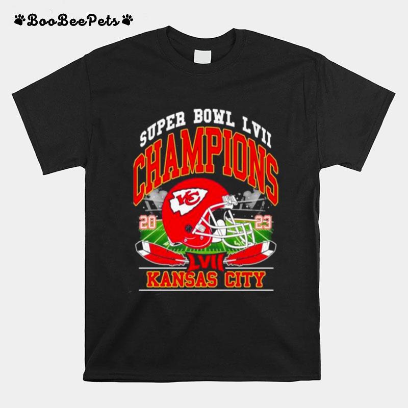 Kansas City Chiefs 1969 2023 64 Years Of Super Bowl Champions Super Bowl Lvii T-Shirt