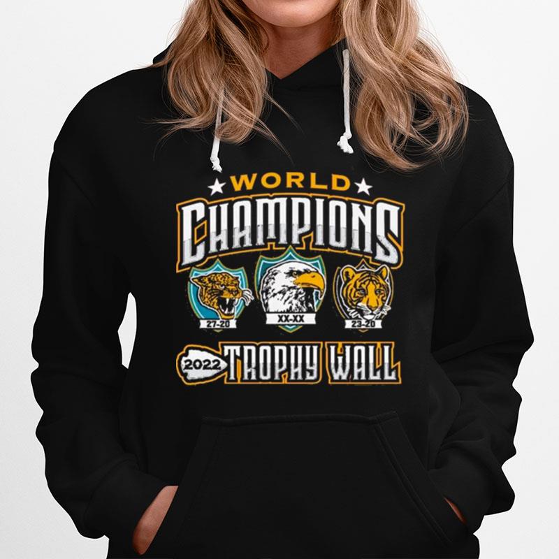 Kansas City Chiefs 2022 World Champions Trophy Wall Hoodie