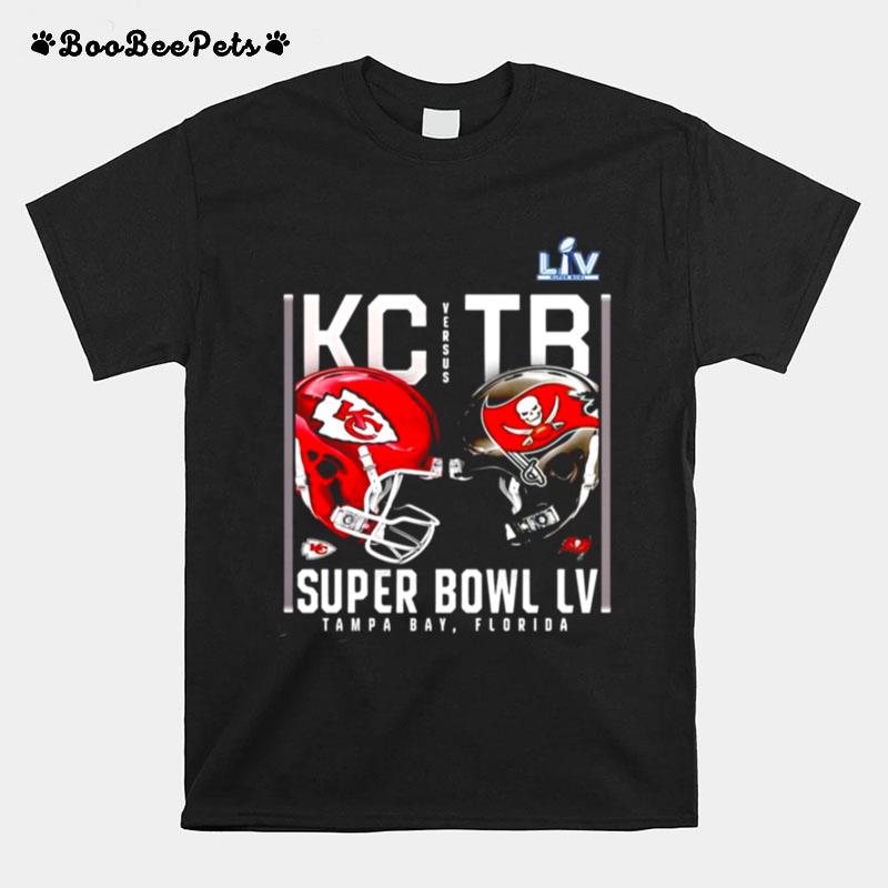 Kansas City Chiefs And Tampa Bay Buccaneers Super Bowl Lv T-Shirt