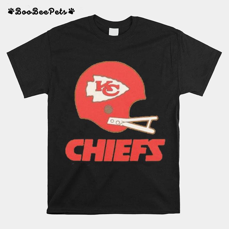 Kansas City Chiefs Big Helmet Football T-Shirt