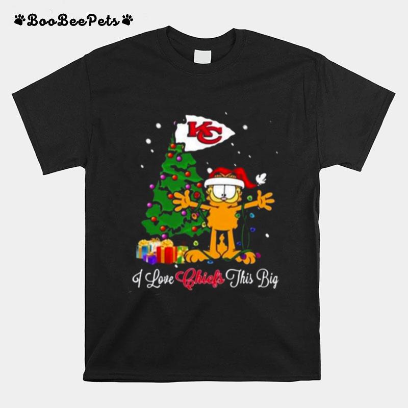 Kansas City Chiefs Garfield Christmas T-Shirt