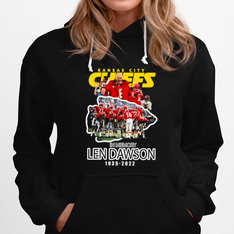 Kansas City Chiefs In Memory Len Dawson 1935 2022 Hoodie