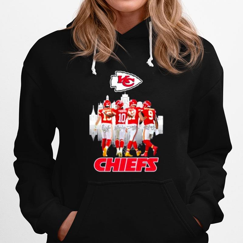 Kansas City Chiefs Mahomes Pacheco Kelce City Signatures 2022 Hoodie