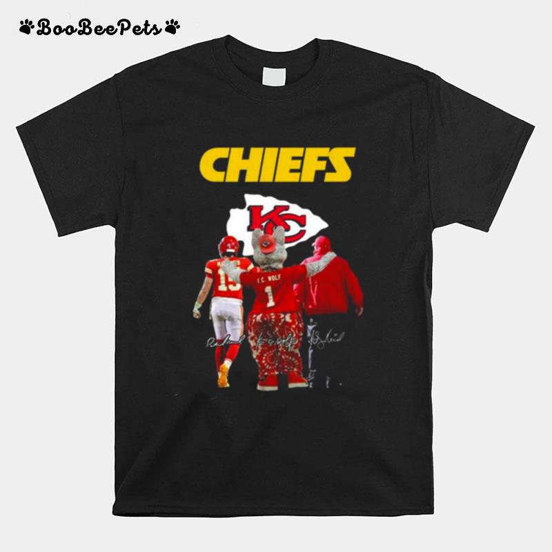Kansas City Chiefs Mascot Football Signatures 2023 T-Shirt