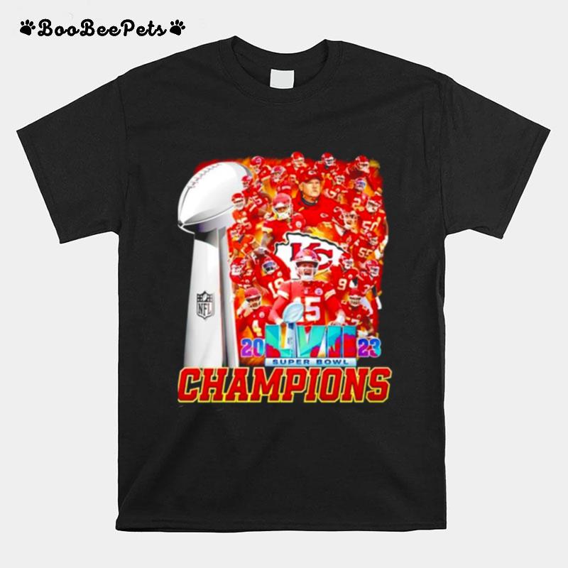 Kansas City Chiefs Nfl Trophy Super Bowl Lvii Champions 2023 T-Shirt