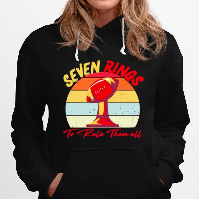 Kansas City Chiefs Seven Rings To Rule Them All Vintage Hoodie