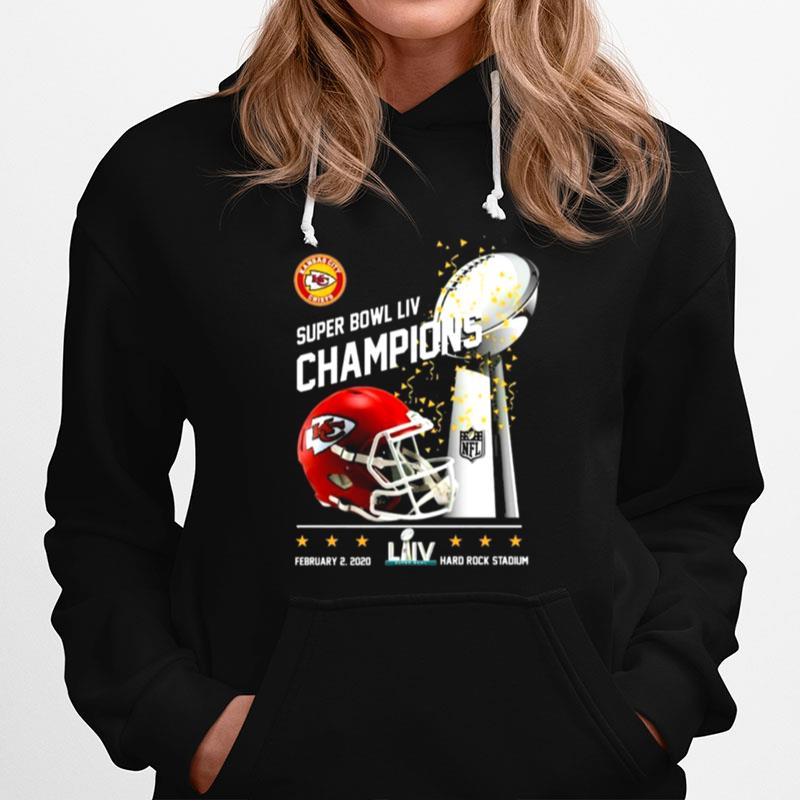 Kansas City Chiefs Super Bowl Liv Champions Hard Rock Stadium Hoodie