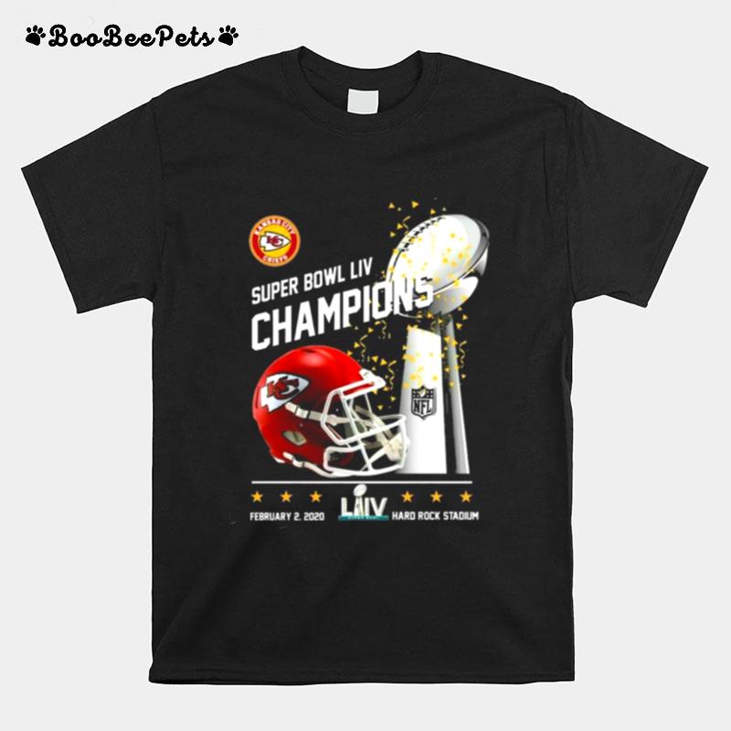 Kansas City Chiefs Super Bowl Liv Champions Hard Rock Stadium T-Shirt