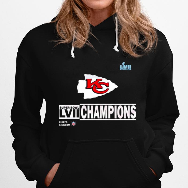 Kansas City Chiefs Super Bowl Lvii Champions Logo 2023 Hoodie