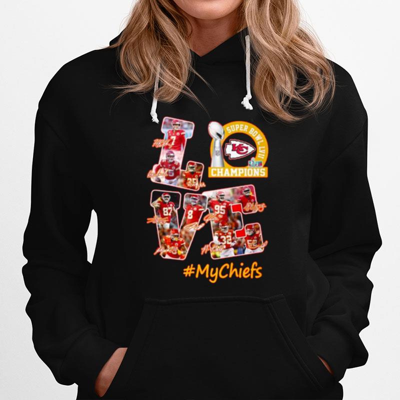 Kansas City Chiefs Super Bowl Lvii Champions Love Mychiefs Hoodie