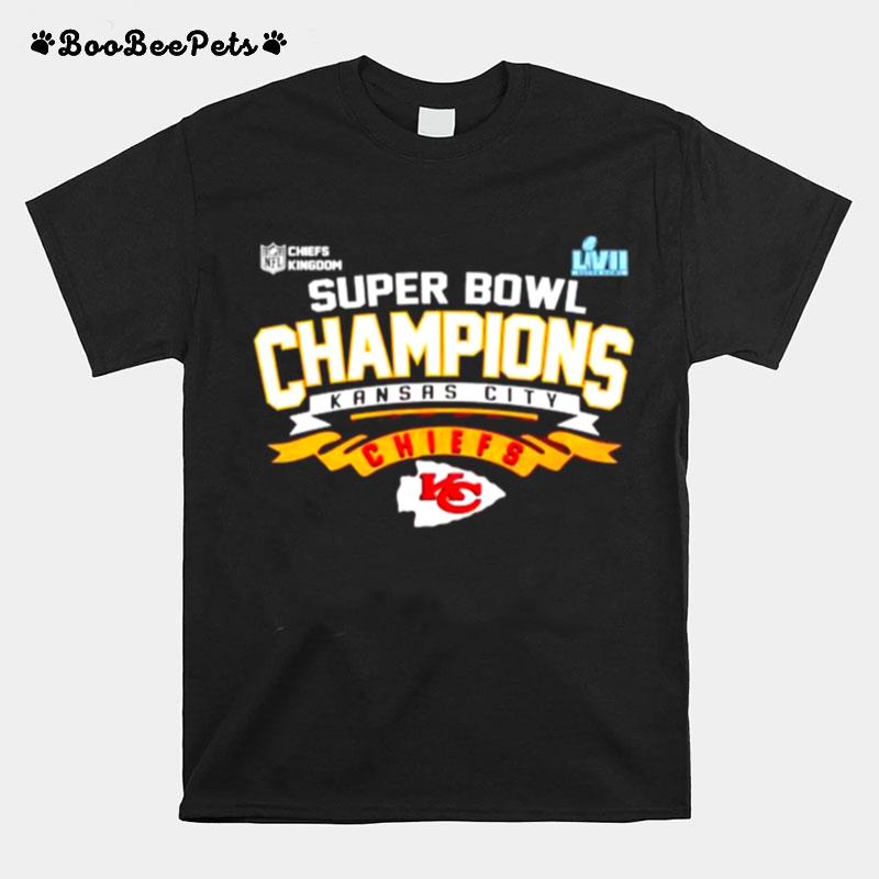 Kansas City Chiefs Super Bowl Lvii Champs Nfl Chiefs Kingdom T-Shirt