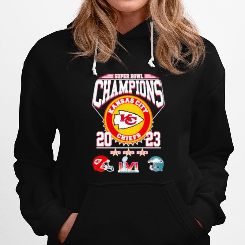 Kansas City Chiefs Vs Philadelphia Eagles 20 23 Super Bowl Champions 2023 Hoodie