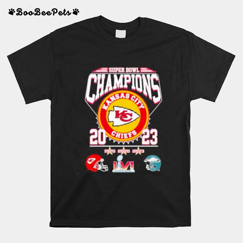 Kansas City Chiefs Vs Philadelphia Eagles 20 23 Super Bowl Champions 2023 T-Shirt