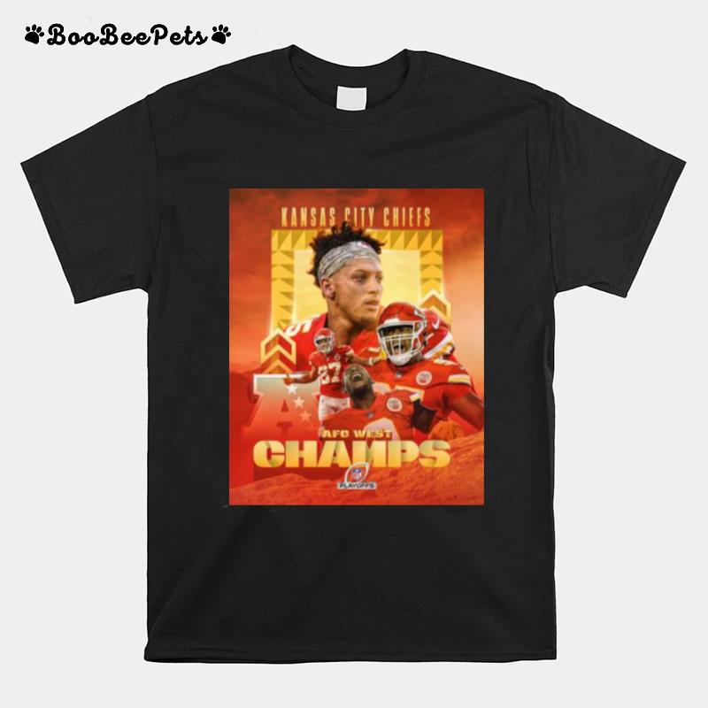 Kansas City Chiefs Win 2022 Afc West Champ Nfl Playoff T-Shirt