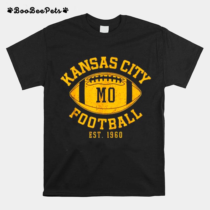 Kansas City Football Vintage Kc Missouri Chief Retro T-Shirt