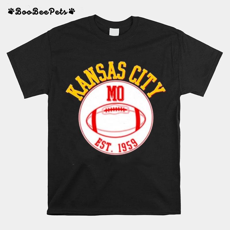 Kansas City Mo Kc Football Est 1959 Emblem T-Shirt