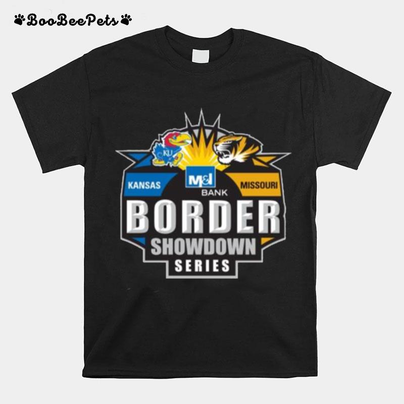 Kansas Jayhawks Vs Missouri Tigers Border Showdown Series T-Shirt