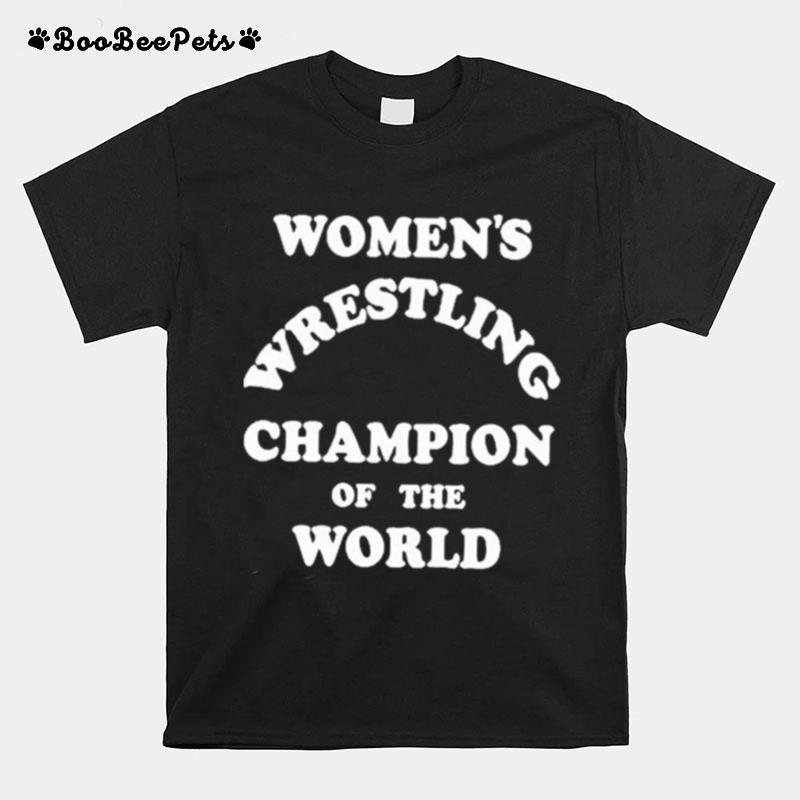 Kauffman Womens Wrestling Champion Of The World T-Shirt