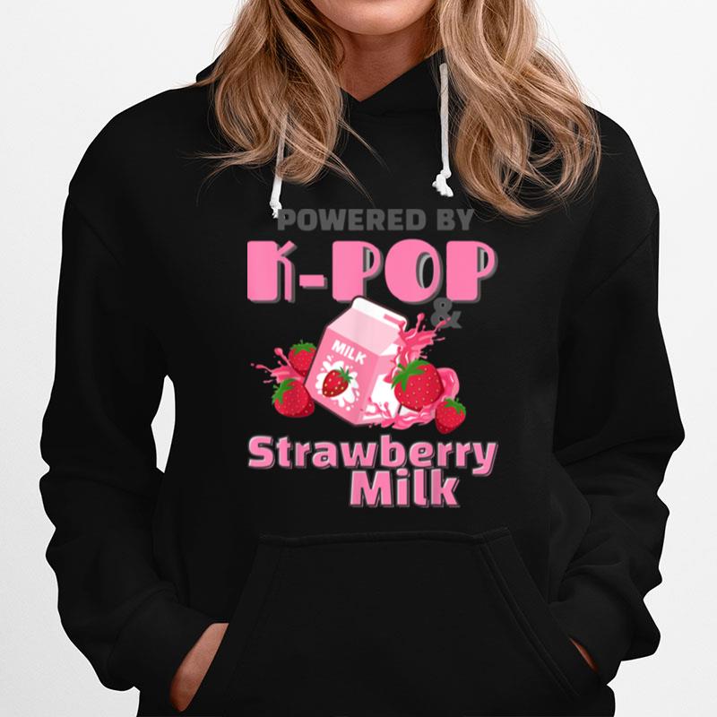 Kawaii Strawberry Milkshake Carton Korean Powered By Kpop Hoodie